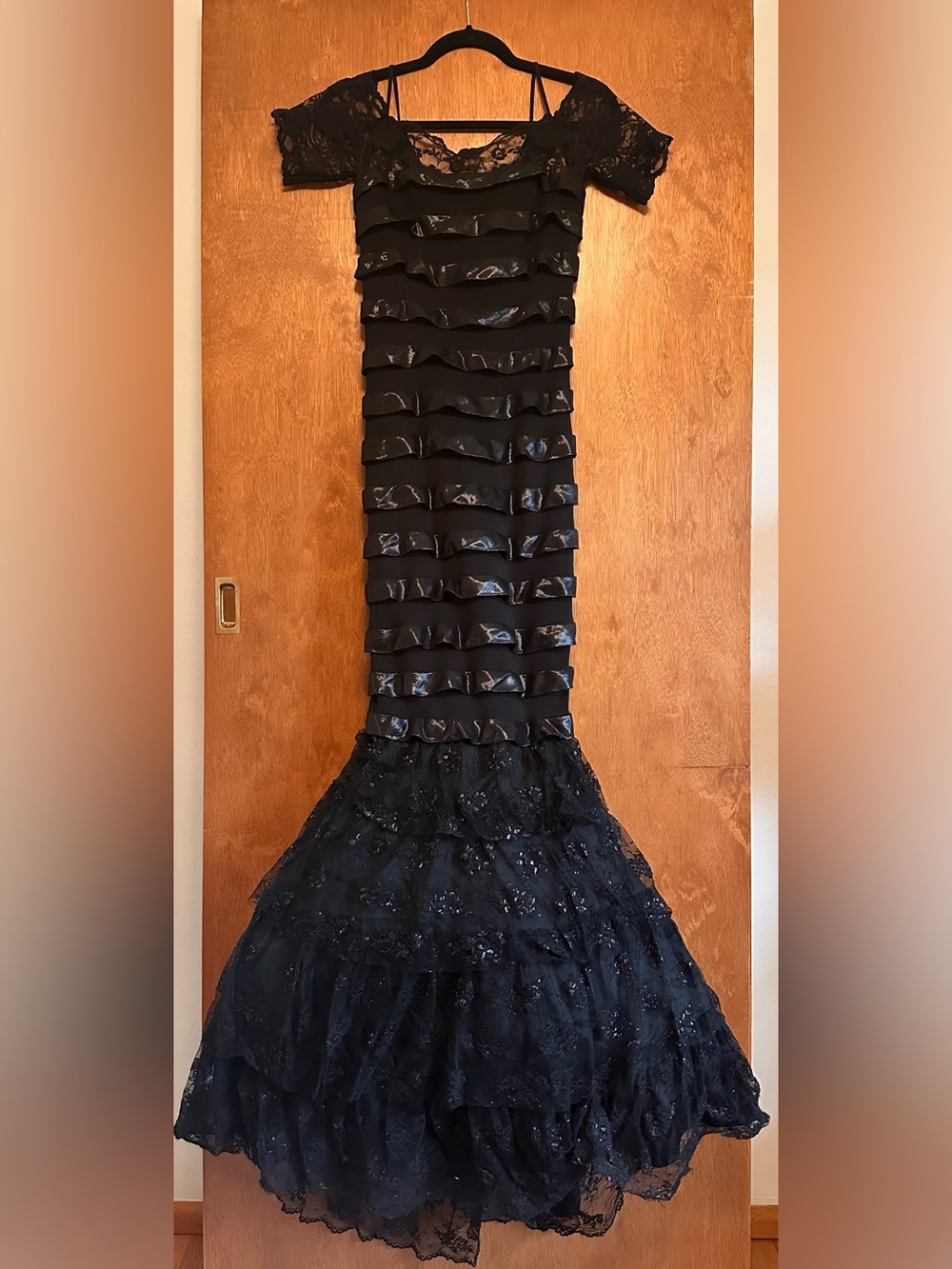 Black Laced Mermaid Dress